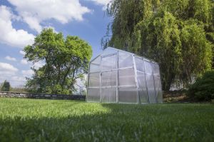 Zahradní skleník z polykarbonátu 2,51x1,91 m GZ 48