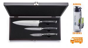 Sada 3 nožů Gourmet Damascus dárkové balení