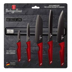 Berlingerhaus - Sada nožů s magnetickým držákem 6 ks