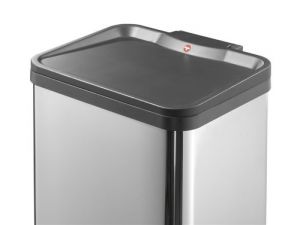 Koš na tříděný odpad Hailo Öko duo Plus M 2x9 litrů - stříbrný 0622-220