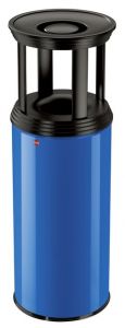 Venkovní odpadkový koš s popelníkem Hailo ProfiLine Combi Plus 50 litrů | grafitčerný, víko černý mat 0950-429, stříbrný, víko černý mat 0950-932